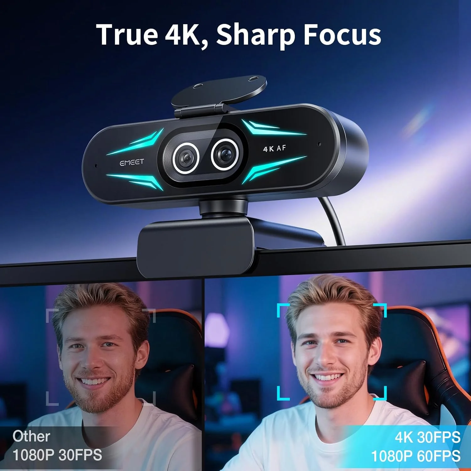EMEET SmartCam C60E 4K Dual - Image 3
